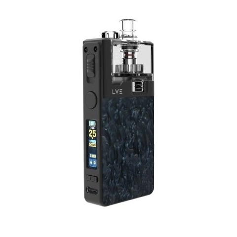 LVE Orion II Pro black pod system with 4.5ml capacity and 1900mAh battery, featuring a sleek, compact design