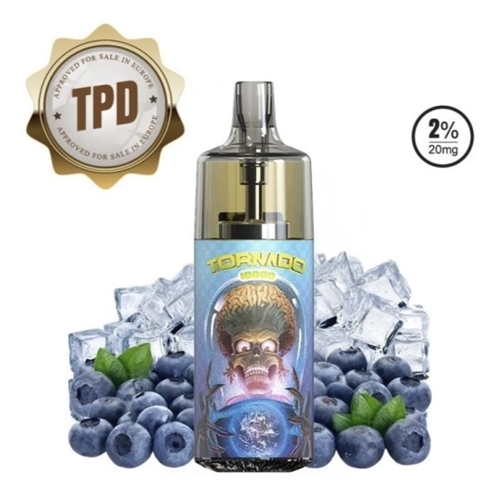 Tornado 10000 TPD Europe Blueberry Ice 20mg by TORNADO — ALTERVAPE - Vape in style!