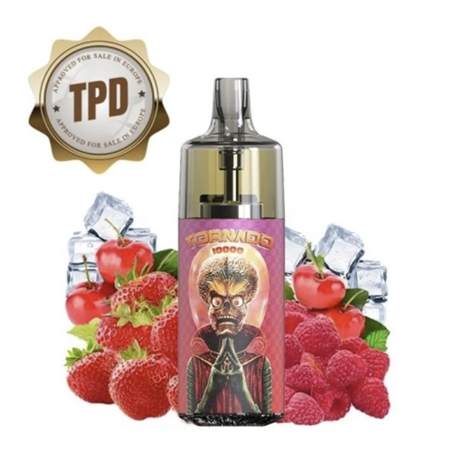 Tornado 10000 TPD Europe Mars Edition 20mg - Strawberry Raspberry Cherry Ice by TORNADO — ALTERVAPE - Vape in style!