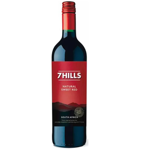 7 HILLS NATURAL SWEET RED 750ML