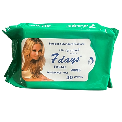 7 DAYS FACIAL WIPES 30 PCS