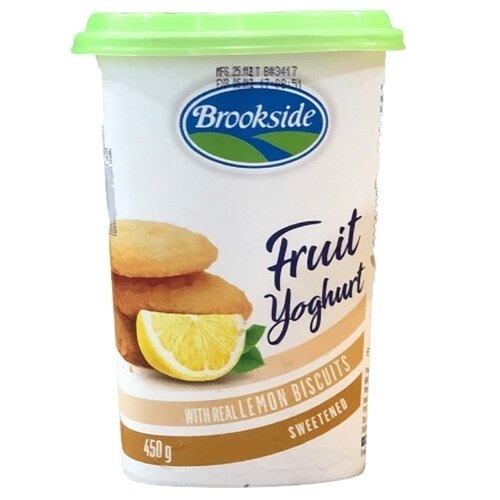 BROOKSIDE FRUIT YOGHURT LEMON BISCUIT 450G