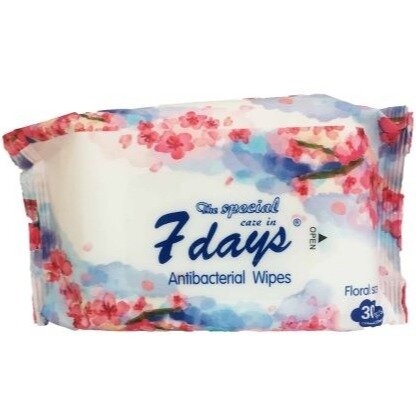 7DAYS ANTIBACTERIAL WIPES 30PCS