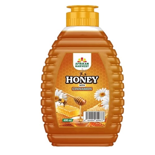 AFRIKAN HARVEST HONEY WITH CINNAMON 400ML