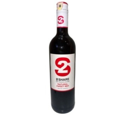 2SHARE NATURAL SWEET RED WINE 750ML